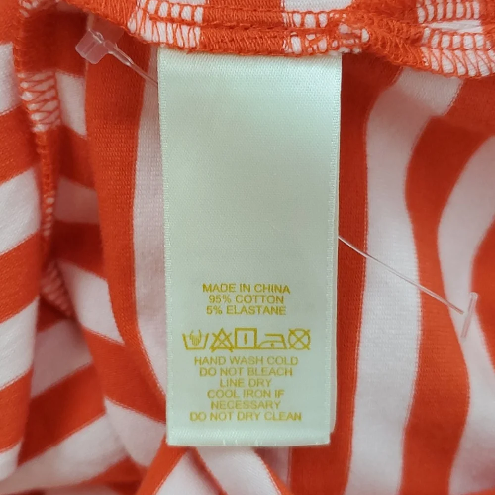 Kate Spade strips long sleeve top blouse size L